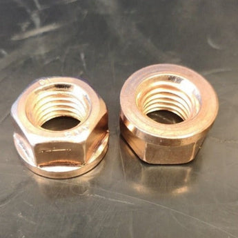 Copper Exhaust Flange Nut M10 X 1.5 Mm