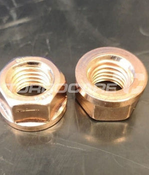 Copper Exhaust Flange Nut M10 X 1.5 Mm