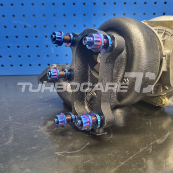 M10 X 1.5 45Mm Titanium Stud Set Burnt Blue