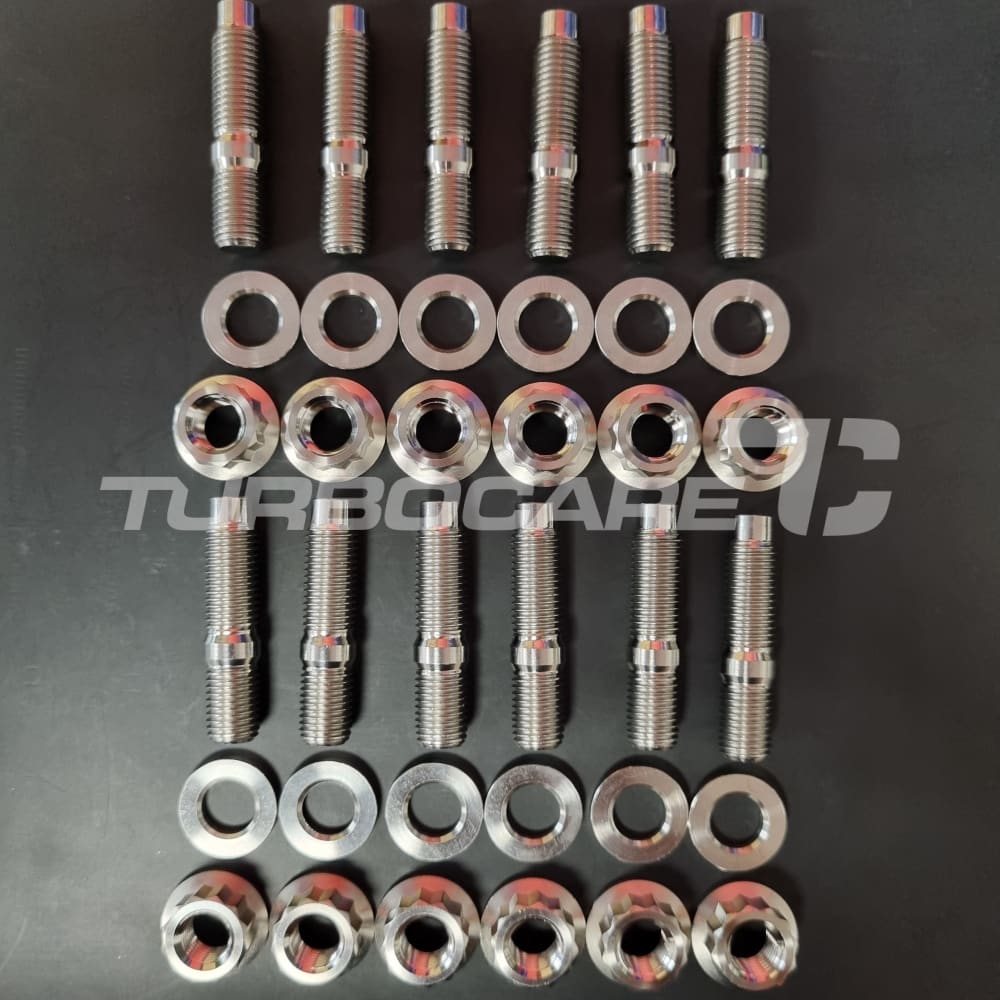APDTY 4246 Exhaust Stud Kit - 7/16-14 X 2.535 Inch Replacement For Ford Trucks (1987-2006) - Replaces N806227-S100, N806227-S301